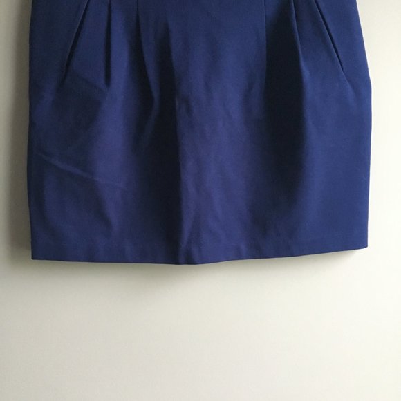 NWOT Forever 21 bright navy blue skirt with pockets - Picture 6 of 8